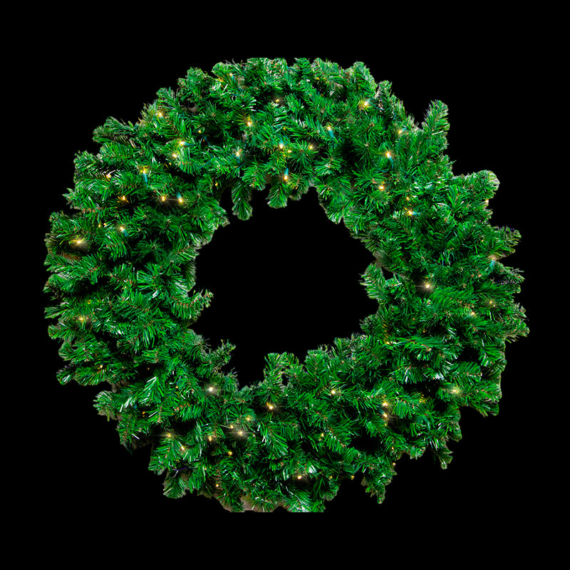 Pre-lit Wreath 36″ – Sun Warm White