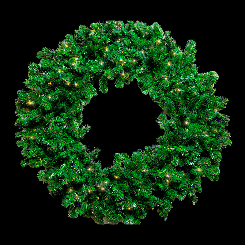 Pre-lit Wreath 60″ – Sun Warm White