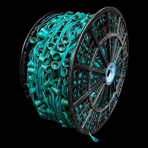 500′ C7 SPT-1 Socket Cord 24″ Spacing – Green