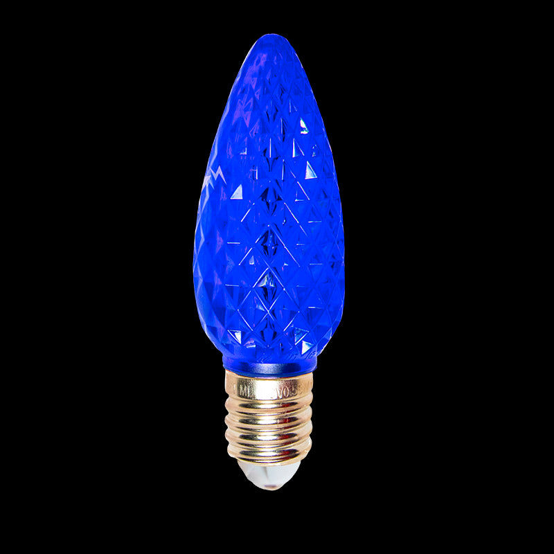 C9 V2 LED Faceted Bulb – Blue