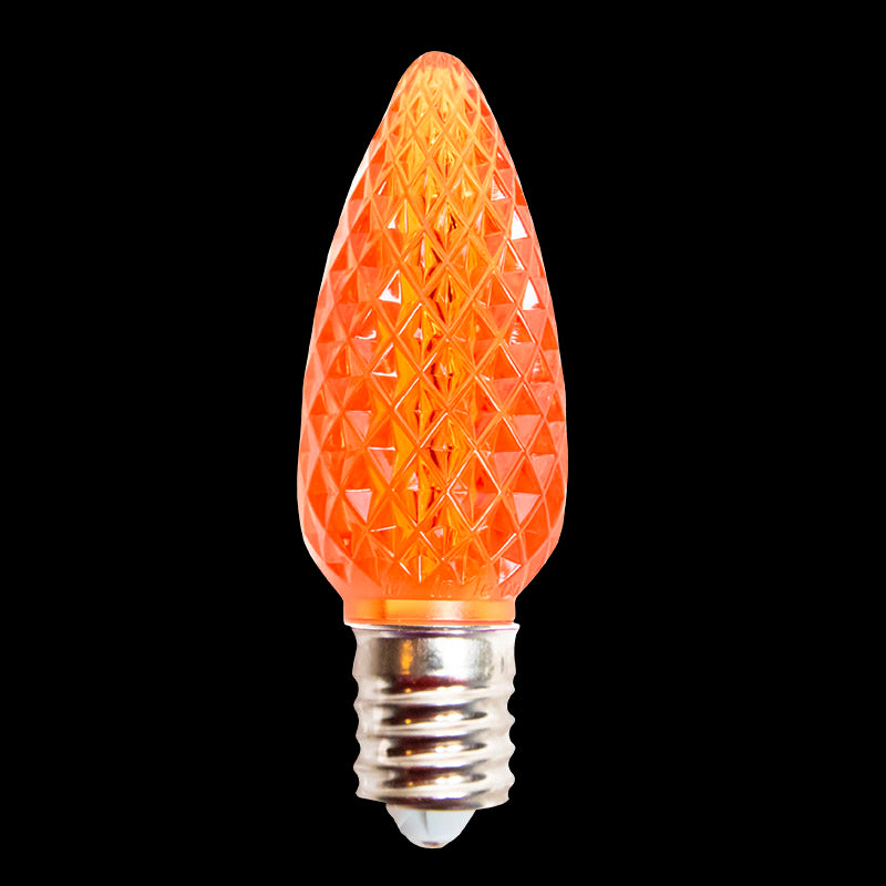 C9 V2 LED Faceted Bulb – Orange