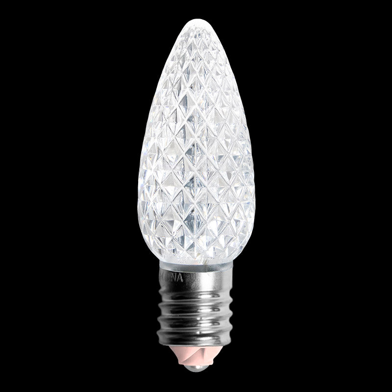 C9 V2 LED Faceted Bulb – Pure White