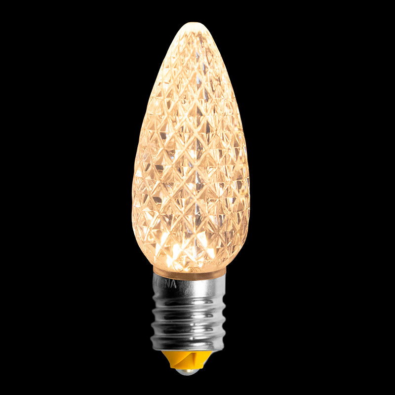 C9 V2 LED Faceted Bulb – Sun Warm White
